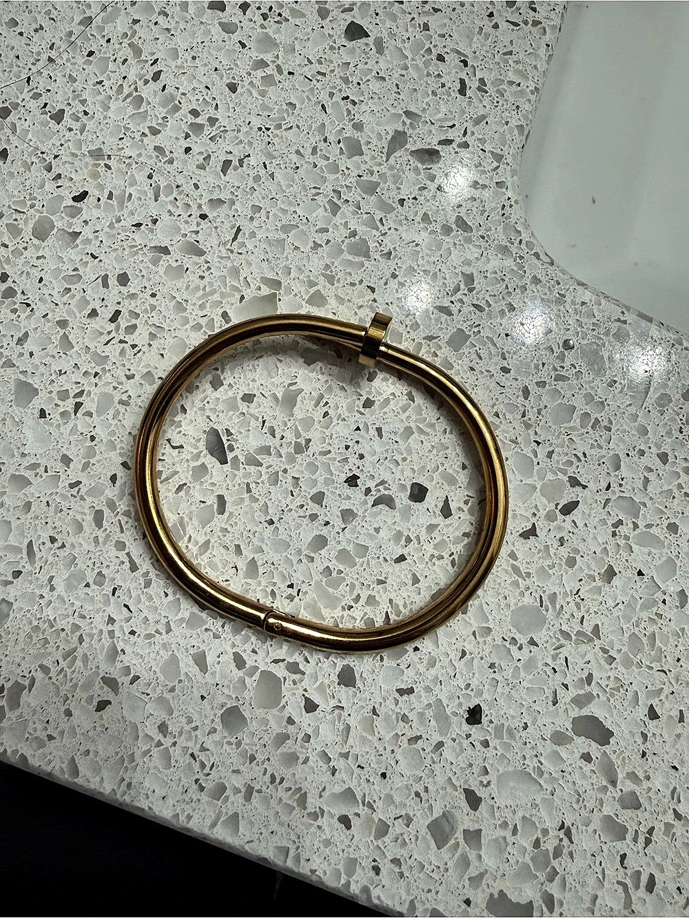 Gold-Tone nail Bracelet